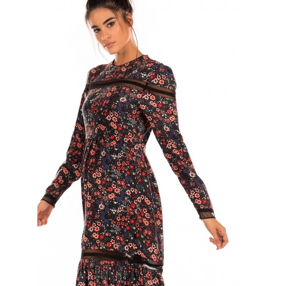 Superdry Skylar Maxi Dress-Floral Cut Out Lace Trim - Picture 11 of 14